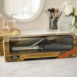 Vintage Vidal Sassoon Gold Series Curling Iron 3/4” Barrel w/ Original Box